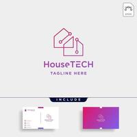 home internet logo design vector isolated