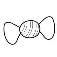 Round candy in a wrapper vector