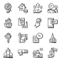 Pack of Buildings vector