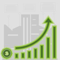 economic statistics chart vector