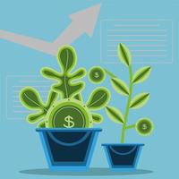 economy plant profit vector