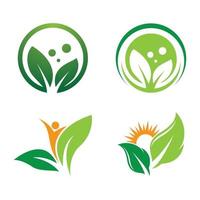 Ecology logo images illustration vector