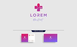 cross medical logo design vector illustration