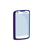 smartphone device cartoon isolated white background vector