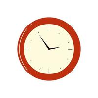 Icono de tiempo de reloj redondo diseño aislado vector