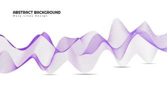 Modern Abstract Wavy Lines Background Design vector