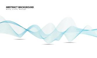 Modern Abstract Wavy Lines Background Design vector