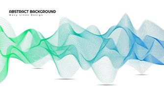 Modern Abstract Wavy Lines Background Design vector