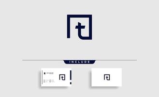 Initial T Simple Logo  Vector Design