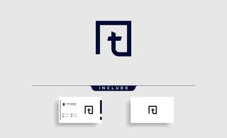 Initial T Simple Logo  Vector Design