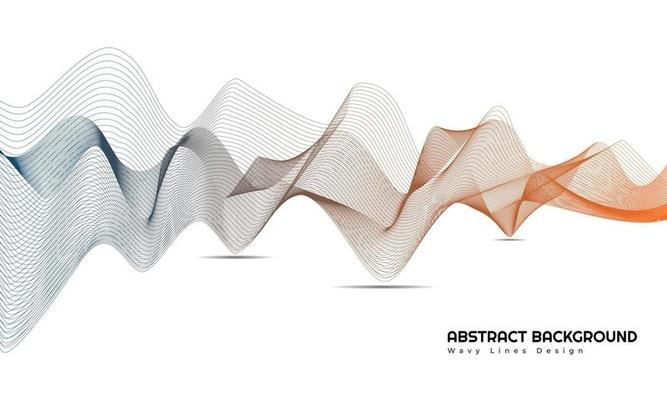 Modern Abstract Wavy Lines Background Design