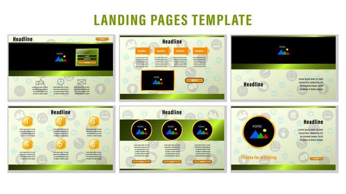 Green Web Landing pages template