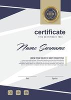 Multipurpose certificate of appreciation template vector