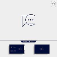 Letter C Chat Talk message Logo Template Vector Design