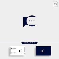 Letter C Chat Talk message Logo Template Vector Design