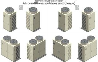 Isometric Vector Large Air conditioner VRF Type4