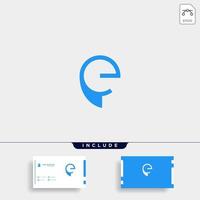 Letter E Chat Logo Template Vector Design