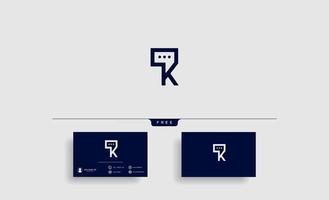 Diseño de vector de plantilla de logotipo de chat de letra k