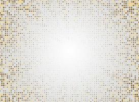 Abstract vector retro background with cartoon sunrays made by polka dots