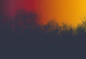 Halftone gradient with autumn mood vector