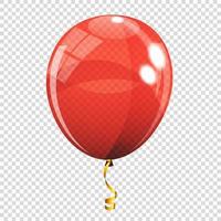 Colour Glossy Helium Balloon Isolated vector