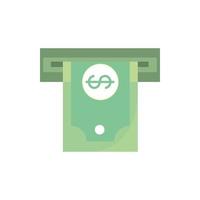 atm money banknote cash business commerce shopping vector