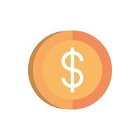 money coin dollar business commerce shopping vector