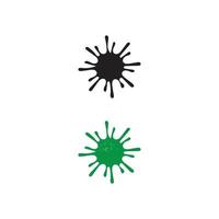 virus corona virus vector y diseño de máscara icono de logotipo
