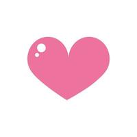 happy valentines day heart love romantic pink design vector