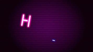 Hello Neon Text Light On The Wall video