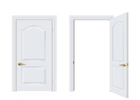 modern entrance doors vector