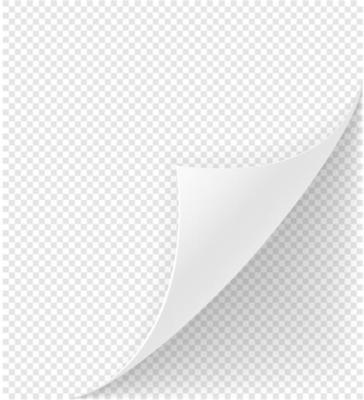 bent corner of paper stock vector illustration isolated on white background