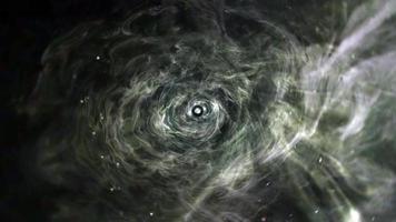 Schleife interstellare Reise Wurmloch grüner Hyperraumwirbeltunnel video