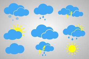 Weather icons set vector