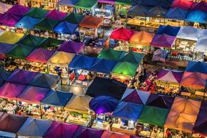 Train Night Market in Bangkok photo