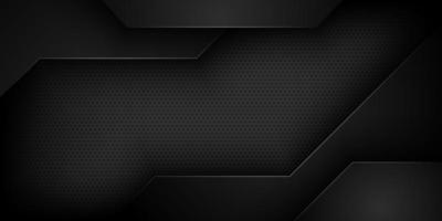 Black abstract vector background with overlapping characteristics