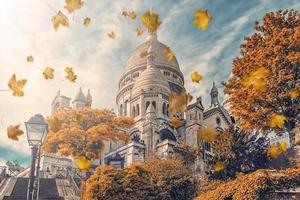 Basílica del Sacre Coeur en Montmartre Paris foto