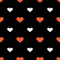 Modern banner with colorful seamless pattern of hearts Abstract love symbol vector