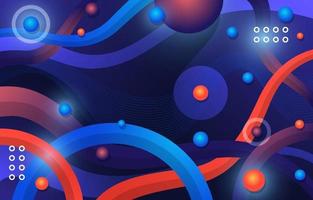 Abstract 3D Colorful Line Background vector