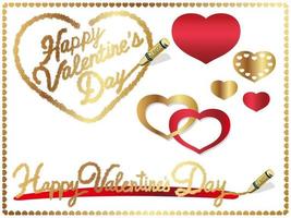 Easy To Use Vector Design Elements For Valentines Day Isolated On A White Background