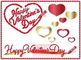 Easy To Use Vector Design Elements For Valentines Day Isolated On A White Background