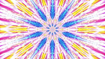 Loop colorful hypnotic pattern animation visual mandala rotation video