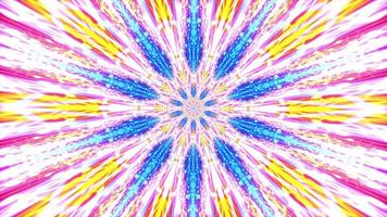 Loop colorful hypnotic pattern animation visual mandala rotation video