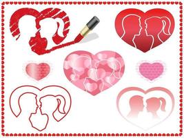 Easy To Use Vector Design Elements For Valentines Day Isolated On A White Background