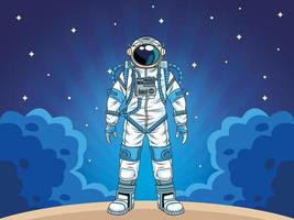 astronaut in the space character vector