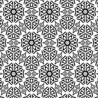 black and white circle pattern vector