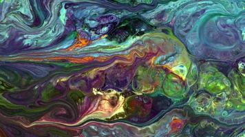 abstrait peinture à l'eau diffusion exploser art video