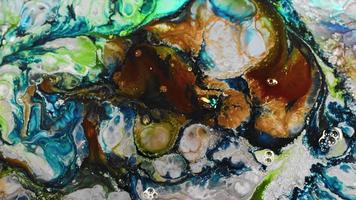 Abstract Water Paint Diffusion Explode Art video