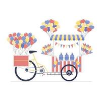 Balloons Cart design vector