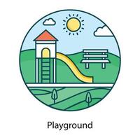 Playground  for kids vector